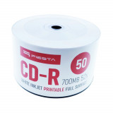 Set 50 CD-R Printabil alb Full, 52X, Fiesta, 700 MB, Extra Protection Layer