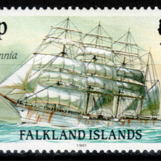 Falkland 1991 (1989), Mi #496 II**, navigatie. corabii, MNH! Cota 2 €!