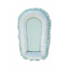 Baby Nest Premium din Bumbac, model fundita menta