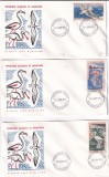 FILATELIE TEMATICA - PLIC MAURITANIA FDC TEMATICA PASARI PESCARUS, Fauna, Stampilat