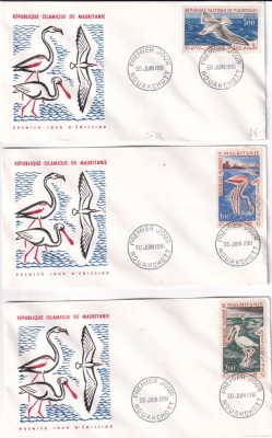 FILATELIE TEMATICA - PLIC MAURITANIA FDC TEMATICA PASARI PESCARUS foto