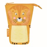 Cumpara ieftin PENAR VERTICAL TIP ETUI 2 IN 1, MOTIV LION HERLITZ