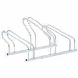 Cumpara ieftin Suport de sine stătător pentru 3 biciclete, oțel galvanizat