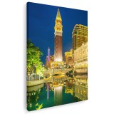 Tablou replica clopotnita Piata San Marco in Las Vegas Tablou canvas pe panza CU RAMA 60x90 cm