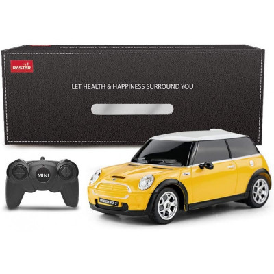 Masina cu telecomanda Mini Cooper, scara 1:24, Galben foto