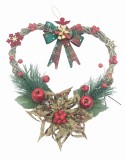 Coronita Craciun Eventissimi, 37 cm, Inima