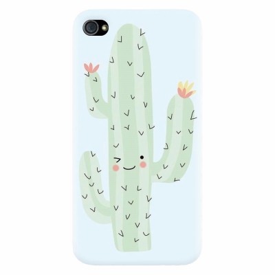 Husa silicon pentru Apple Iphone 4 / 4S, Cactus foto