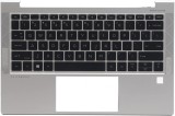 Carcasa superioara cu tastatura palmrest Laptop, HP, EliteBook 735 G7, 737 G7, 830 G7, 835 G7, M21674-001, 46071-001, M08701-001, M08701-B31, cu finge