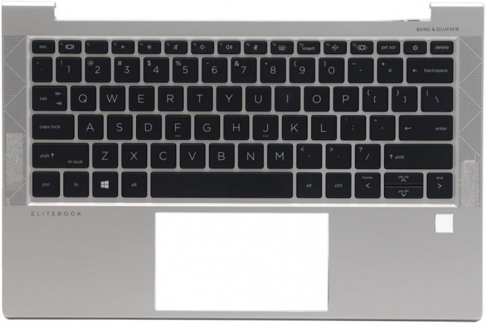 Carcasa superioara cu tastatura palmrest Laptop, HP, EliteBook 830 G8, M21674-001, 46071-001, M08701-001, M08701-B31, cu finger print, iluminata, layo