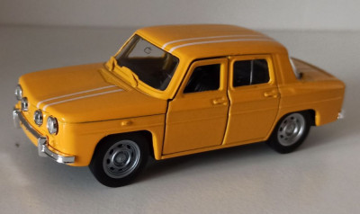 Macheta Renault 8 Gordini (Dacia 1100) galben - Welly 1/36 foto