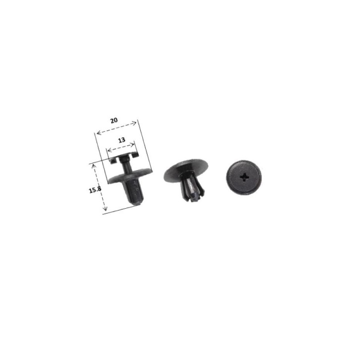 MBS Nit plastic, Yamaha 902690707600, RMS, 1 bucata, Cod Produs: 121832009RM