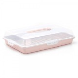 Platou Prajituri Dreptunghiular cu Capac 42x29x9cm Bee Home Aka 683 CNN37087