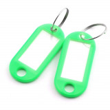 Cumpara ieftin Breloc cu Eticheta pentru Chei, 50x20 mm, 100 Buc/Set, Verde, Tag pentru Chei, Breloc din Plastic pentru Chei