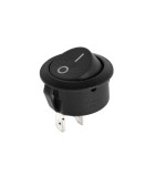 Intrerupator 2 pini ON-OFF 6A 250V negru 18x10mm cu retinere, Oem
