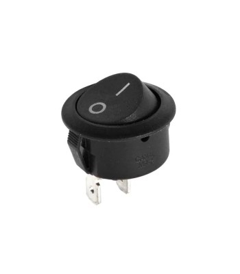 Intrerupator 2 pini ON-OFF 6A 250V negru 18x10mm cu retinere foto