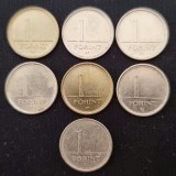 1 forint Ungaria 1993,1999,2000,2005,2006,2007