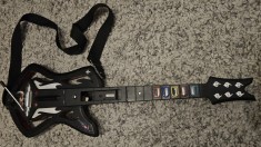 Chitara guitar Warriors of Rock controller wireless pentru jocul Guitar Hero ptr NINTENDO WII + joc compatibil