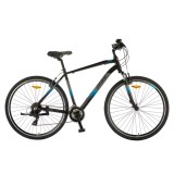 Cumpara ieftin Bicicleta Trekking Polar Forester Comp - 28 inch, S-M, Negru-Albastru Ultimate FactoryBikes