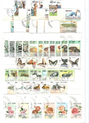 Vietnam.Lot peste 60 buc. timbre stampilate GL.32 foto