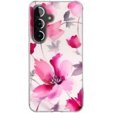 Husa personalizata compatibila samsung galaxy s24, magsafe atasare magnetica, antisoc, model floral 6