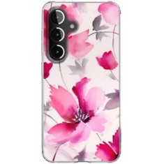 Husa personalizata compatibila samsung galaxy s24, magsafe atasare magnetica, antisoc, model floral 6