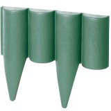 Palisada decorativa verde, separare gazon, flori, lungime 25 cm, inaltime 12,5 cm