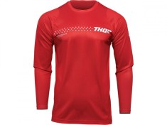MBS Tricou Motocross/Enduro THOR SECTOR, rosu, M, Cod Produs: 29106432PE foto