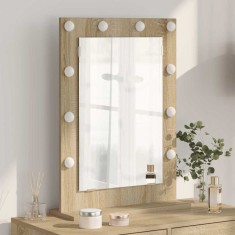 vidaXL Oglindă de toaletă cu oglindă Stejar Sonoma 70 x 50 x 18 cm 868335