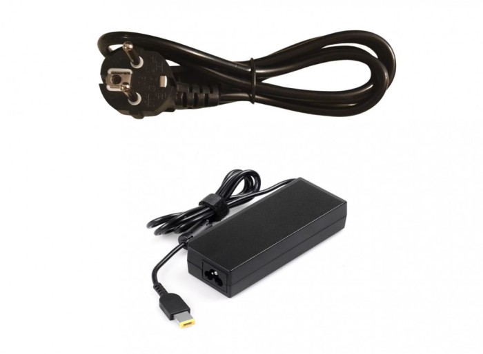 Incarcator laptop, 20V/3, 25A compatibil cu IBM LENOVO + cablu alimentare retea, 65w, Negru
