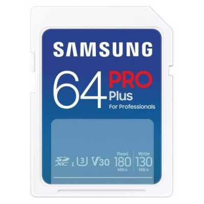 Micro Secure Digital Card Samsung, PRO Plus, 64GB, MB-SD256S/EU, Clasa U1, V10, foto