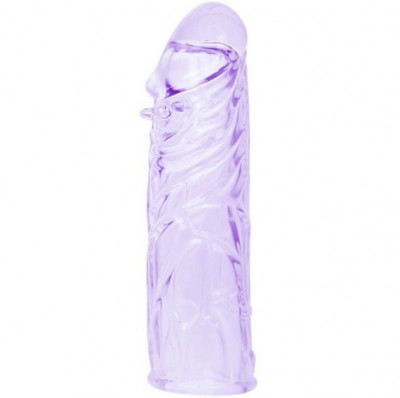 Extensie/Manson Penis Super Silikon, Transparent, 14 cm foto