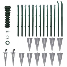 Set Gard de s&amp;acirc;rmă cu st&amp;acirc;lpi cu pivot şi accesorii montare 1,5 x 25 m foto