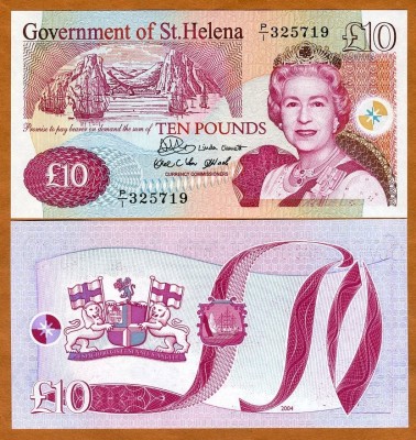 !!! F. RARR : ST. HELENA - 10 POUNDS 2004 - P 12 a - UNC foto