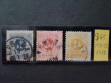 Suedia - Uzuale 1872, 12, 20, 24 Ore, stampilate, Stampilat