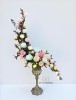 Aranjament floral elegant, realizat manual cu 35 trandafiri criogenati si plante stabilizate, Eventissimi®