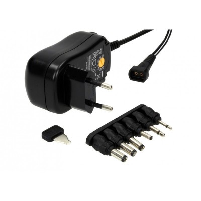 Alimentator Universal , Reglabil , 3V-12V ,1000 mAh , 6 Conectori Inclusi , Negru foto