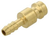 Conector ştuţ Deans NW 5 pentru furtun 4mm, alamă, 0-35bar