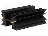Radiator extrudat, 63.5mm x neagra, FISCHER ELEKTRONIK - SK129-63STS