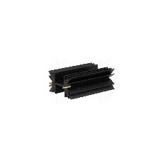 Radiator extrudat, 63.5mm x neagra, FISCHER ELEKTRONIK - SK129-63STS