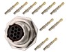 Conector Circular Amphenol RT360 Mama, 10 Pini, IP67, Crimpat, Montare Cablu/Panou
