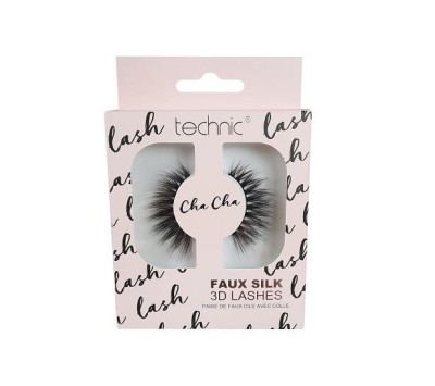 Gene false, Technic, Faux Silk 3D Lashes, Cha Cha, Adeziv inclus foto