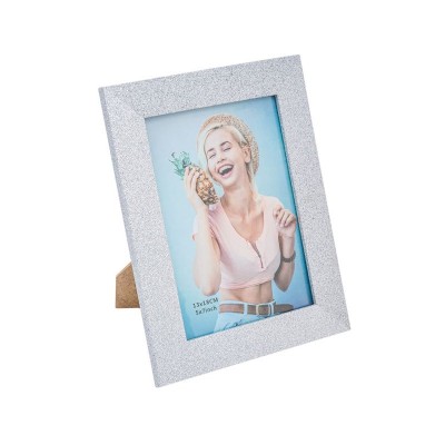 Rama foto 13x18 cm, Argintiu, Lemn, ATU-085218 foto