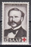 SAAR 1953 - Crucea Roșie - A 125-a aniversare a nașterii lui Henry Dunant, MNH