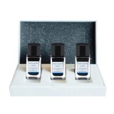 Set 3 rezerve cerneala Iroshizuku Kon-Peki Pilot 15 ml albastru Cerneala Iroshizuku Albastra Kon-Peki 15 ml 3 bucati set