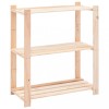 VidaXL Raft depozitare 3 niveluri, 80x38x90cm, lemn masiv pin, 150kg 286200
