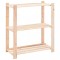 vidaXL Raft depozitare 3 niveluri, 80x38x90cm, lemn masiv pin, 150kg 286200