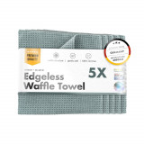 Laveta Microfibre Sticla ChemicalWorkz Edgeless Waffle Towel, 400 GSM, 40 x 40cm, 5 buc