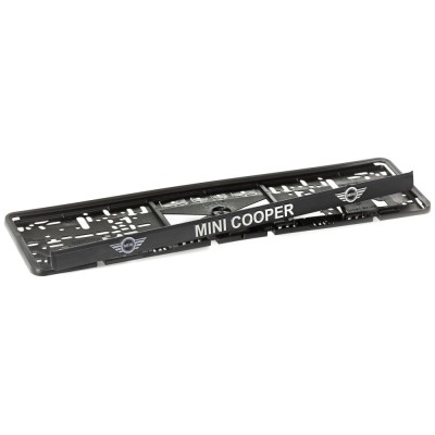 Set suport placute numar inmatriculare auto 3D (fata + spate) Mini Cooper foto