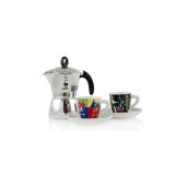 Cumpara ieftin Set Espressor Bialetti Dama Arte 3 cesti+2 c.arte espresso