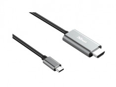 Cablu adaptor USB-C - HDMI Trust 23332 Calyx Negru/Gri foto